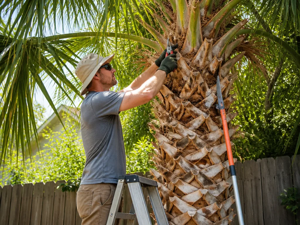 Palm Tree Trimming